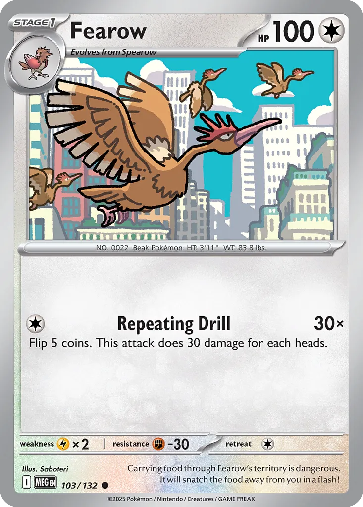 Fearow 103/132 ME01