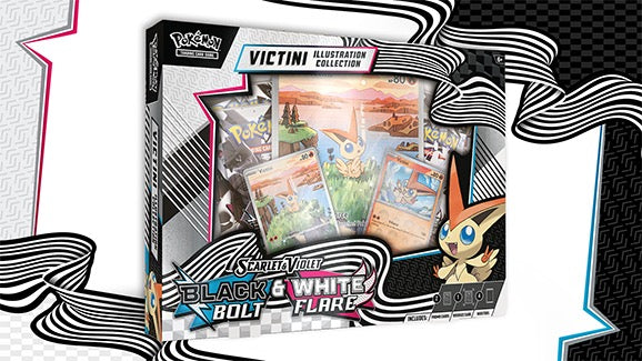 Black Bolt & White Flare Victini Illustration Collection