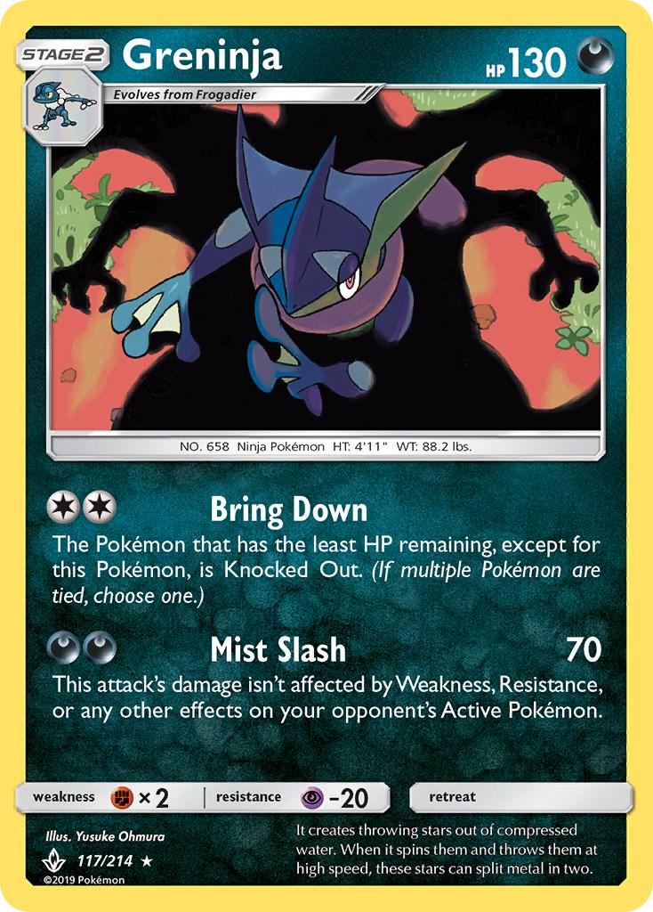 Greninja 117/214 Unbroken Bonds Reverse Holo English NM