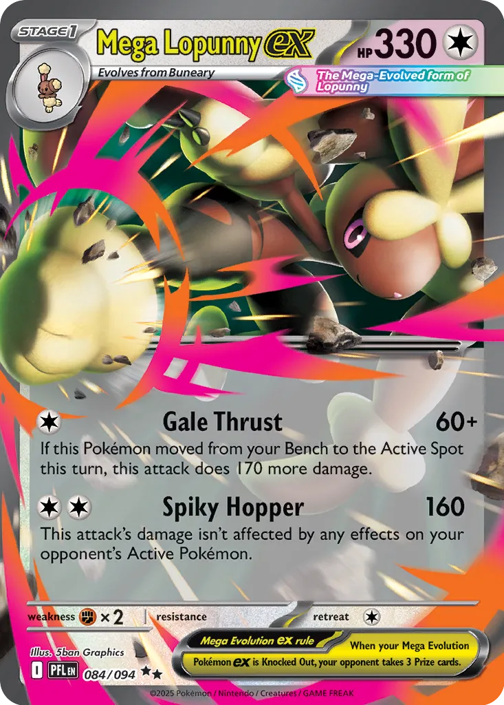 Mega Lopunny ex 084/094 ME02