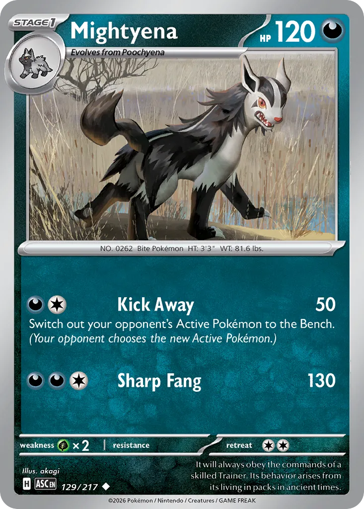 Mightyena 129/217 ME03