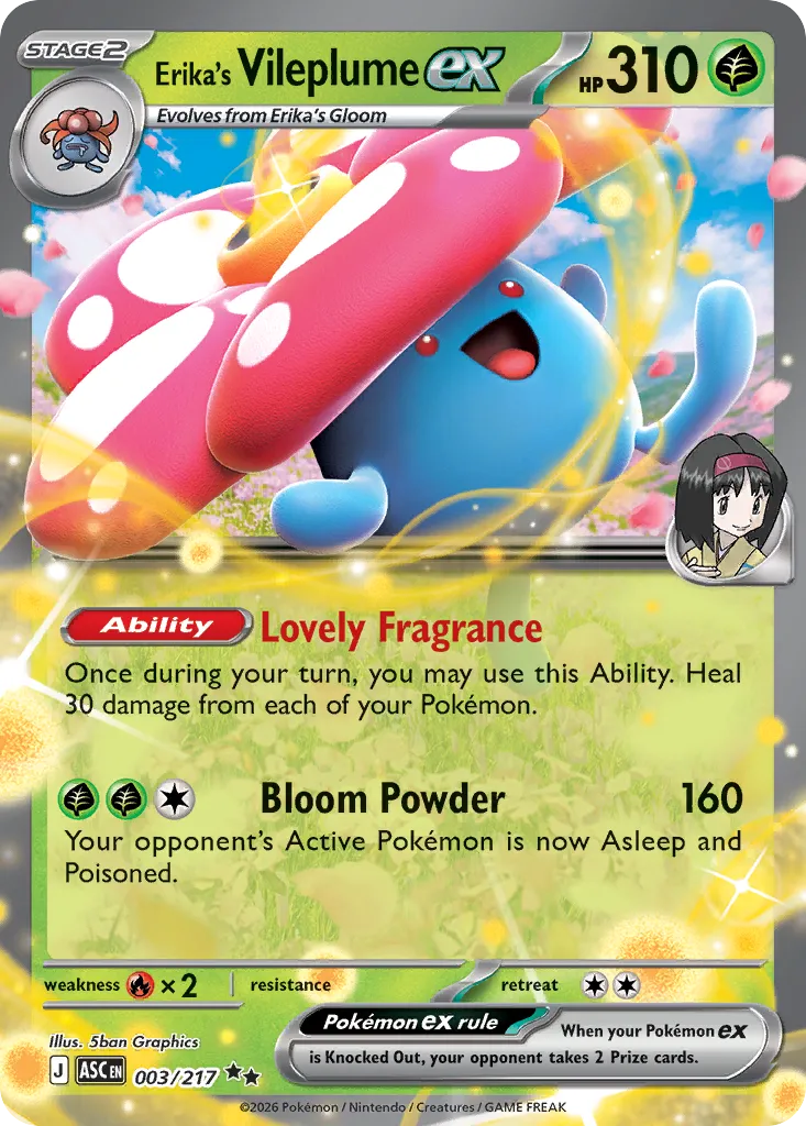 Erika's Vileplume ex 003/217 ME03