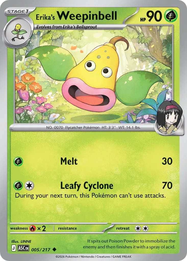 Erika's Weepinbell 005/217 ME03