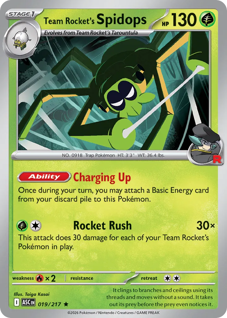 Team Rocket's Spidops 019/217 ME03