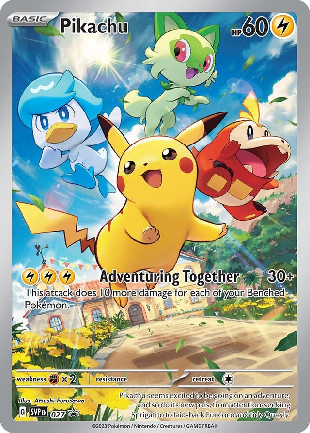 Pikachu 027 Scarlet&Violet SEALED Promo English NM