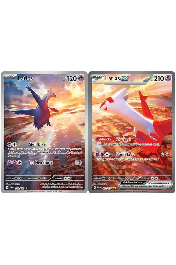 Latios 203/191 and Latias ex 239/191 Surging Sparks English NM